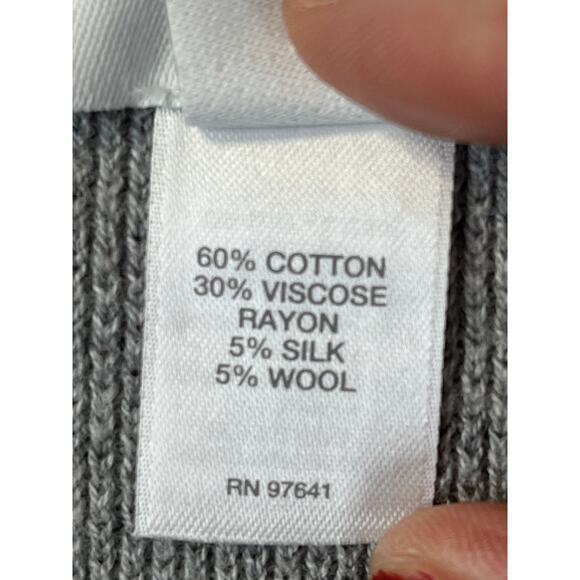 EUC J.Jill women's textured wool/silk blend sweater, light gray, size XL - Picture 3 of 9